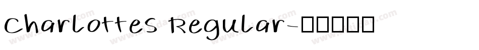 Charlottes Regular字体转换